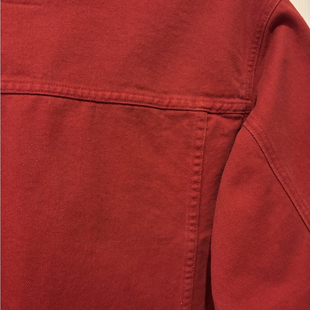 Women’s 2X Red Denim Jacket - Picture 5 of 7